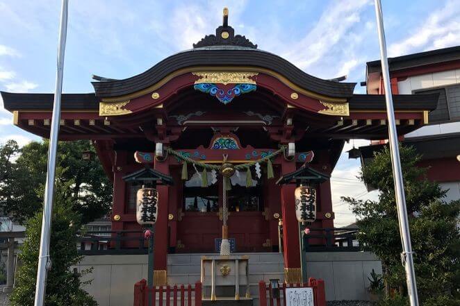 東京都にある諏訪神社（大田区多摩川）のアクセス、住所、電話番号などの説明です。